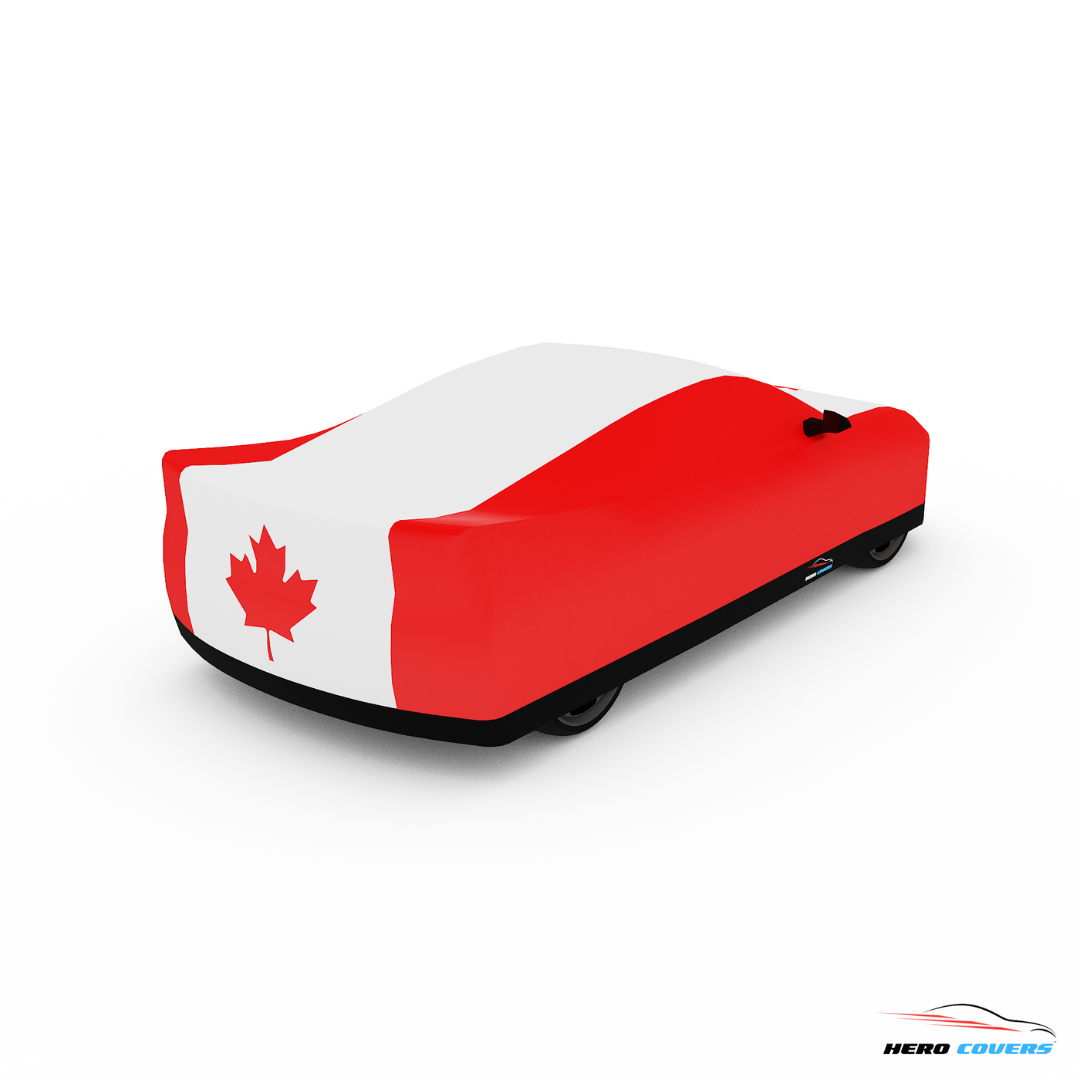 Canada Flag Design Car Cover | Premium Indoor or Outdoor Protection | HeroCovers