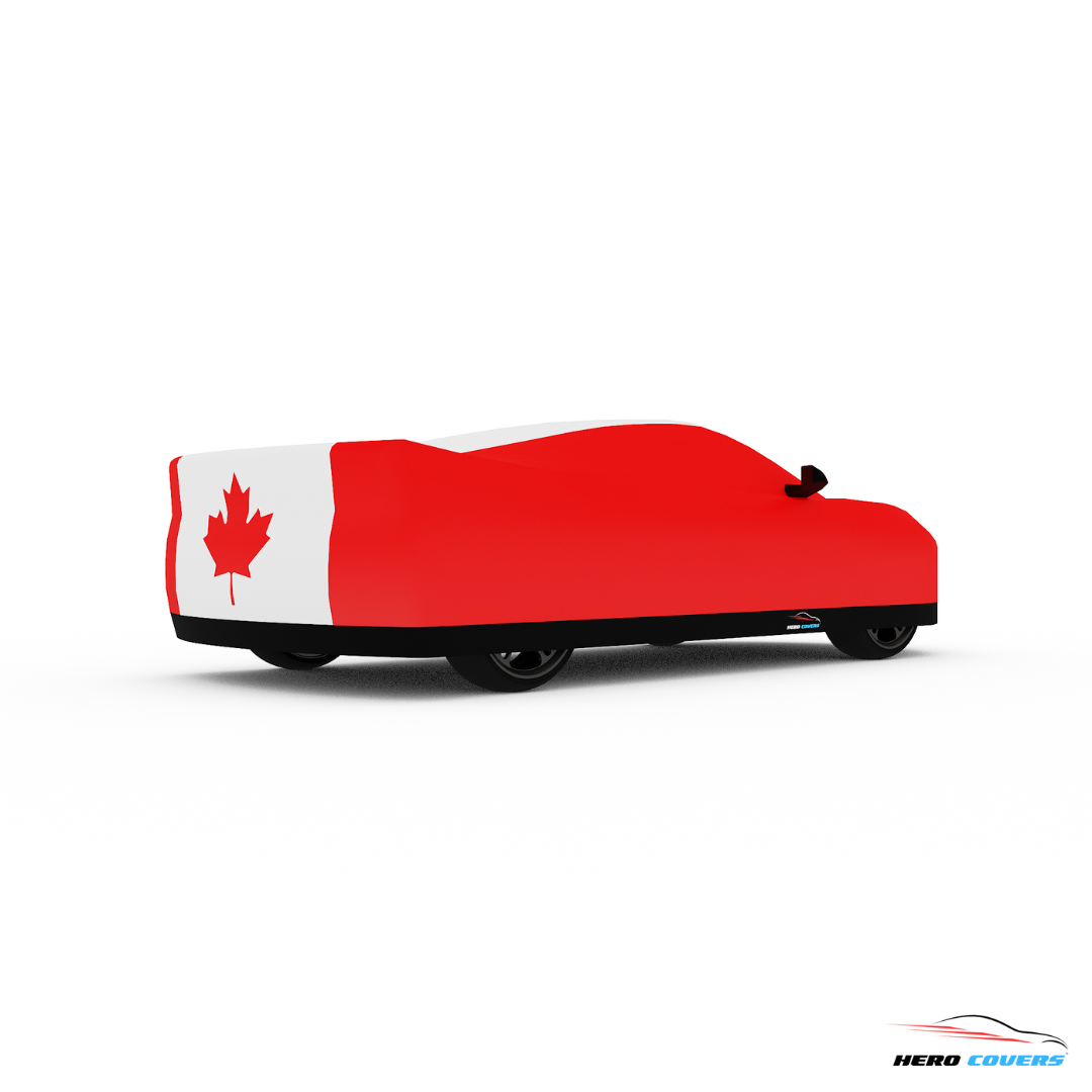 Canada Flag Design Car Cover | Premium Indoor or Outdoor Protection | HeroCovers