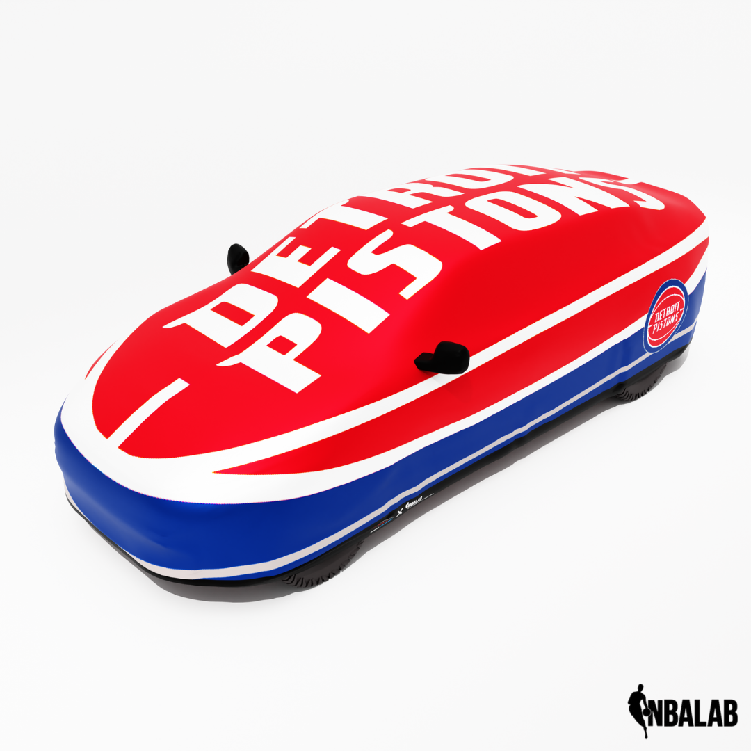 Officially Licensed Detroit Pistons Cover Stretch Logo – Indoor & Outdoor | NBA Protection | HeroCovers