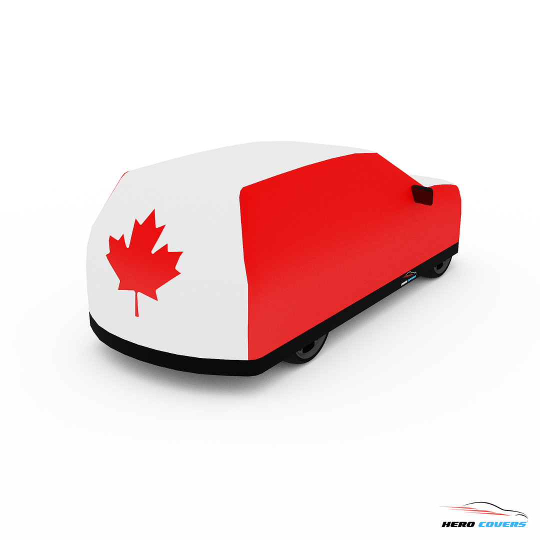 Canada Flag Design Car Cover | Premium Indoor or Outdoor Protection | HeroCovers