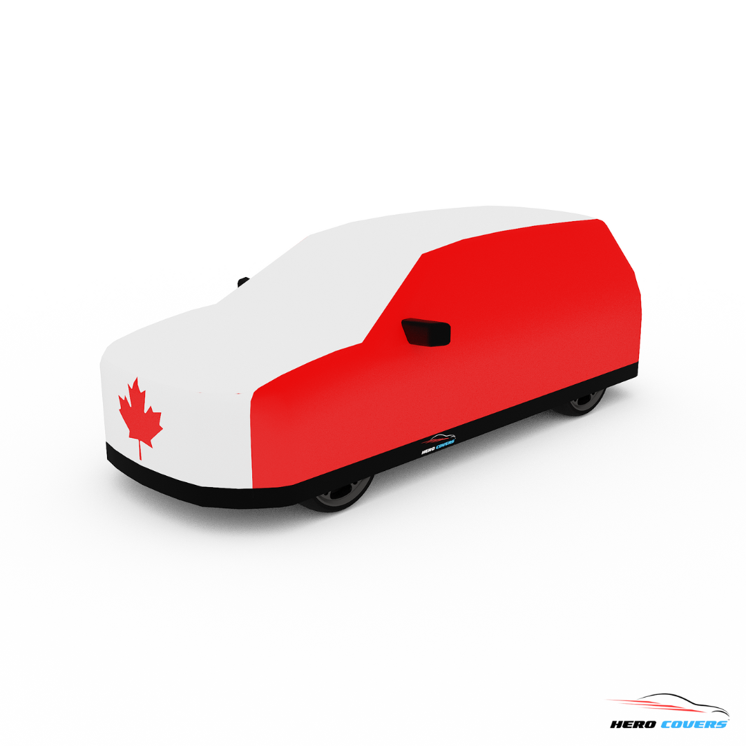 Canada Flag Design Car Cover | Premium Indoor or Outdoor Protection | HeroCovers