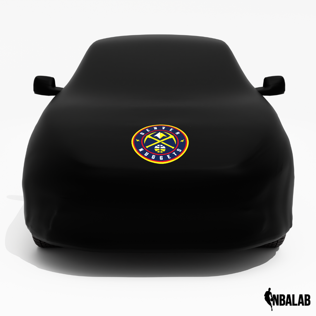Officially Licensed Denver Nuggets Black Car Covers – Indoor & Outdoor | NBA Protection | HeroCovers