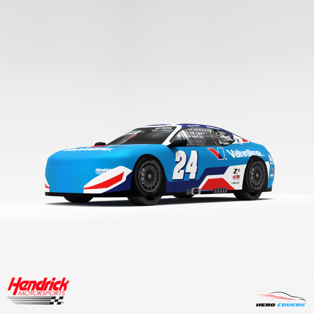 A Custom Car Cover For A Officially Licensed Hendrick Motorsports Valvoline