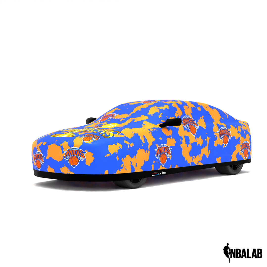 Officially Licensed New York Knicks Championship Camo Car Covers – Indoor & Outdoor | NBA Protection | HeroCovers