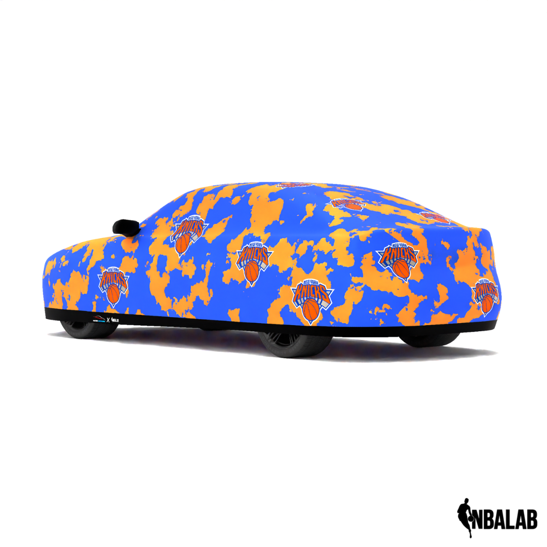 Officially Licensed New York Knicks Championship Camo Car Covers – Indoor & Outdoor | NBA Protection | HeroCovers