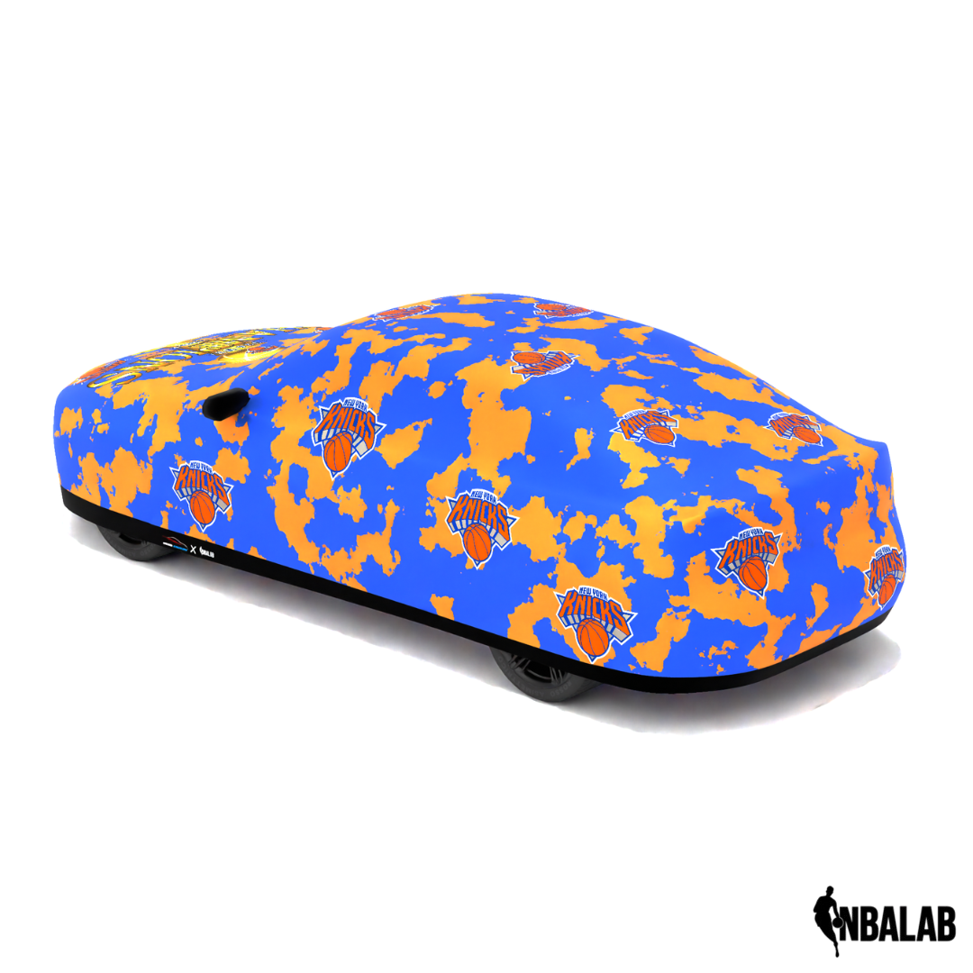 Officially Licensed New York Knicks Championship Camo Car Covers – Indoor & Outdoor | NBA Protection | HeroCovers