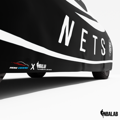 Officially Licensed Brooklyn NETS Cover Stretch Logo – Indoor & Outdoor | NBA Protection | HeroCovers