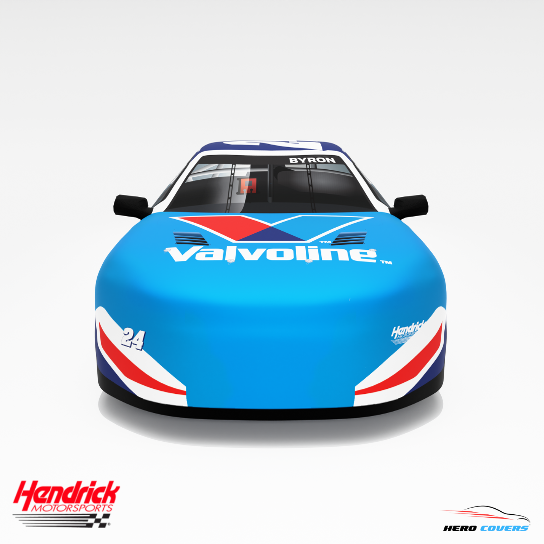A Custom Car Cover For A Officially Licensed Hendrick Motorsports Valvoline