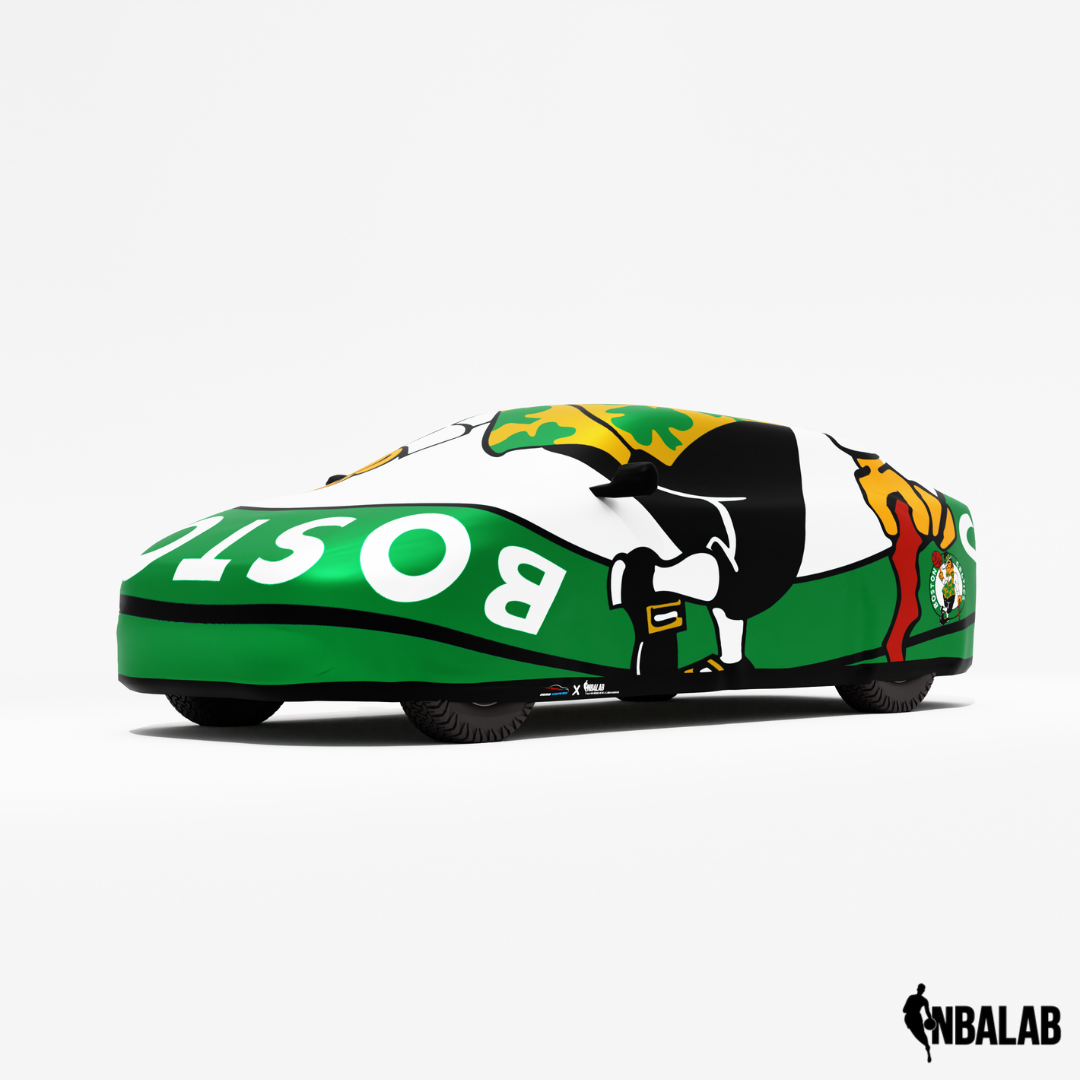 Officially Licensed Boston Celtics Cover Stretch Logo – Indoor & Outdoor | NBA Protection | HeroCovers