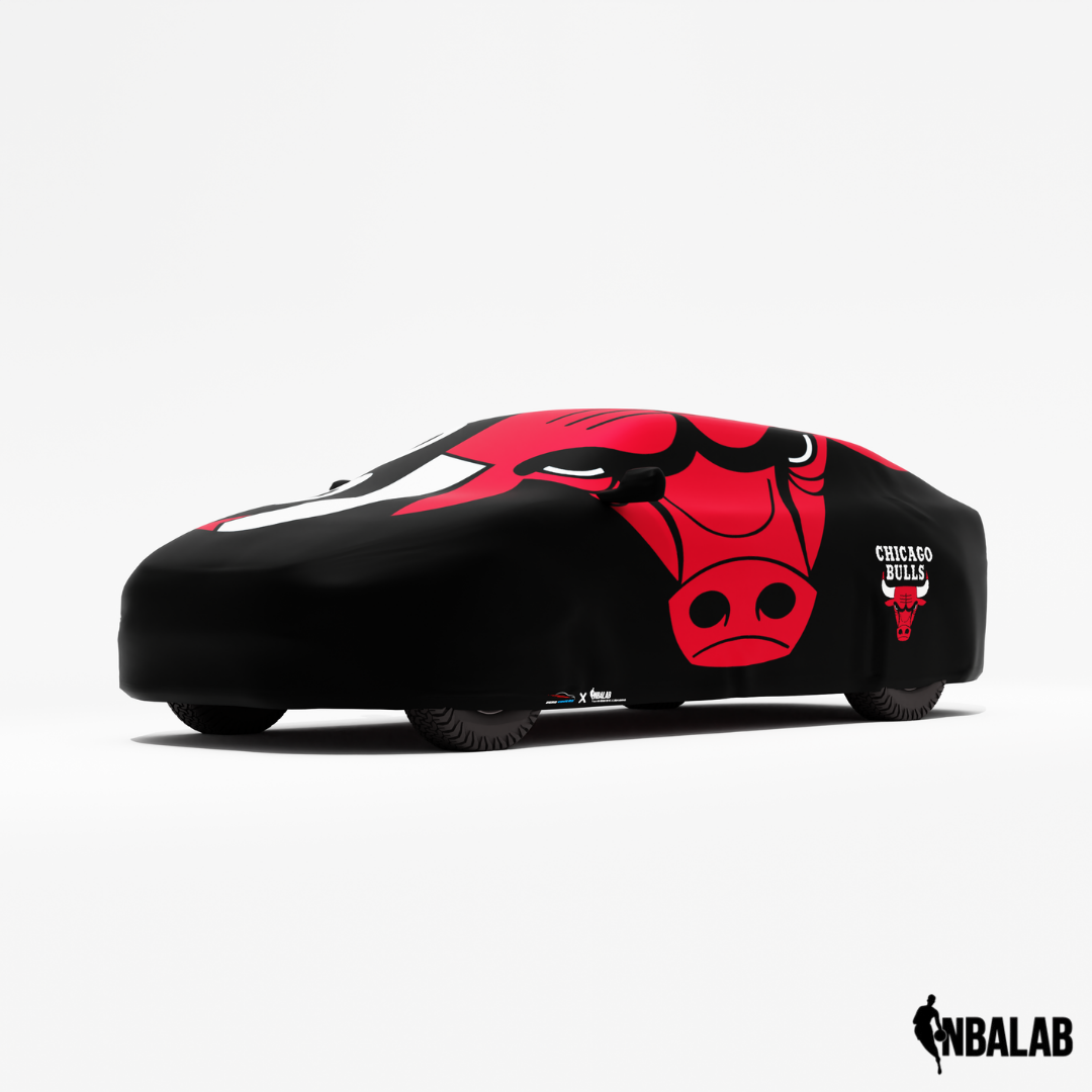 Officially Licensed Chicago Bulls Cover Stretch Logo – Indoor & Outdoor | NBA Protection | HeroCovers