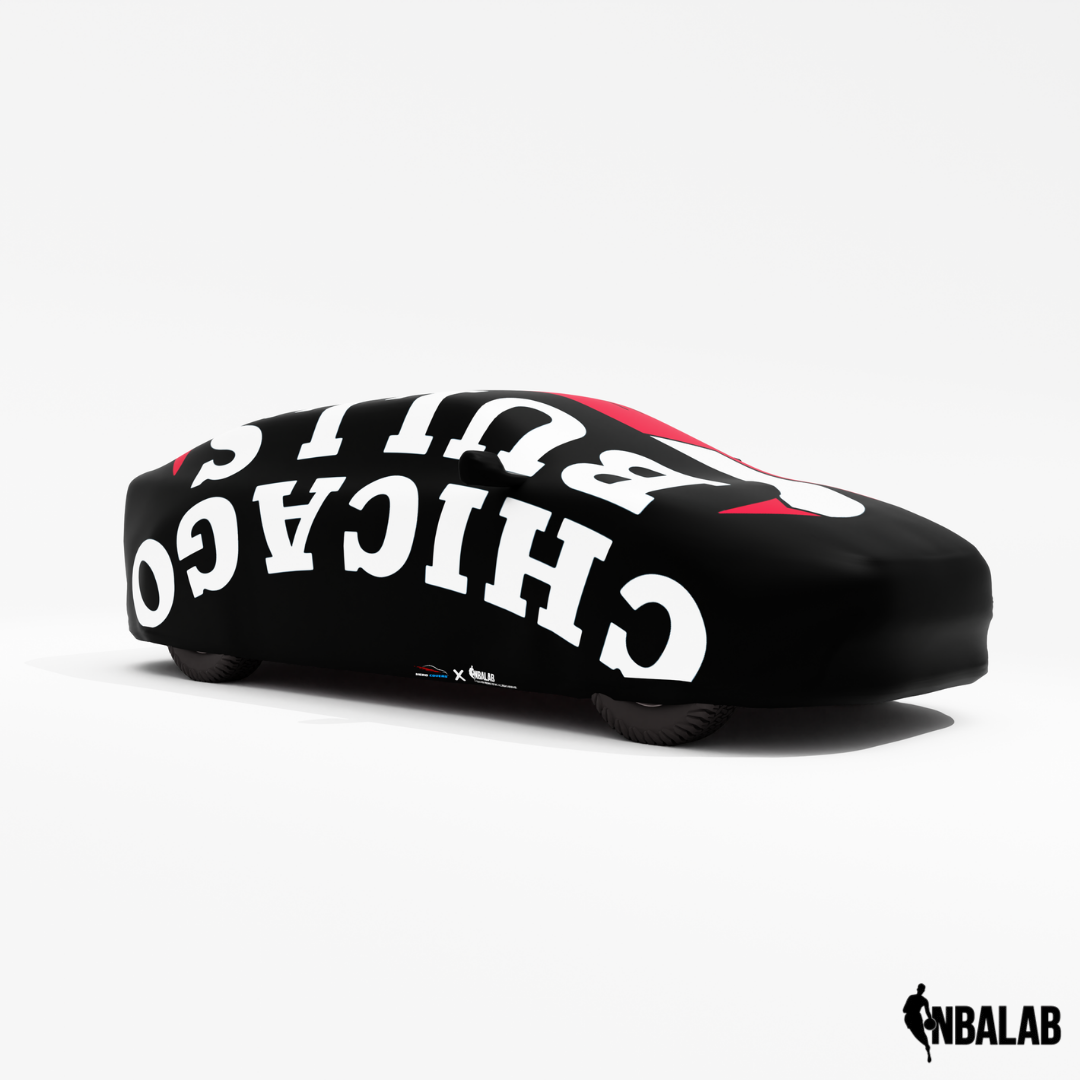 Officially Licensed Chicago Bulls Cover Stretch Logo – Indoor & Outdoor | NBA Protection | HeroCovers
