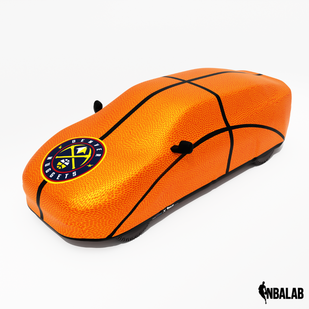 Officially Licensed Denver Nuggets Life Size Basketball Car Covers – Indoor & Outdoor | NBA Protection | HeroCovers