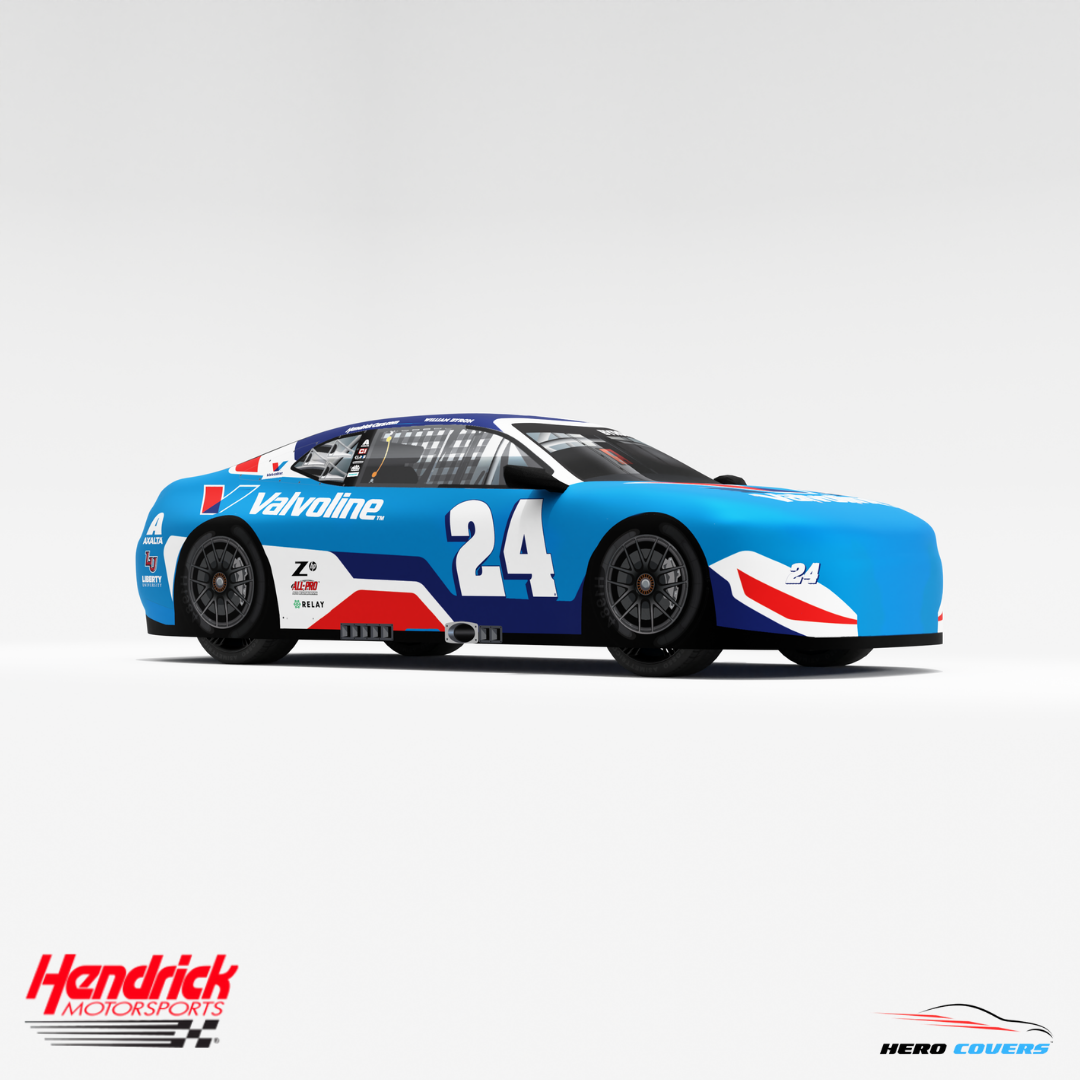 A Custom Car Cover For A Officially Licensed Hendrick Motorsports Valvoline