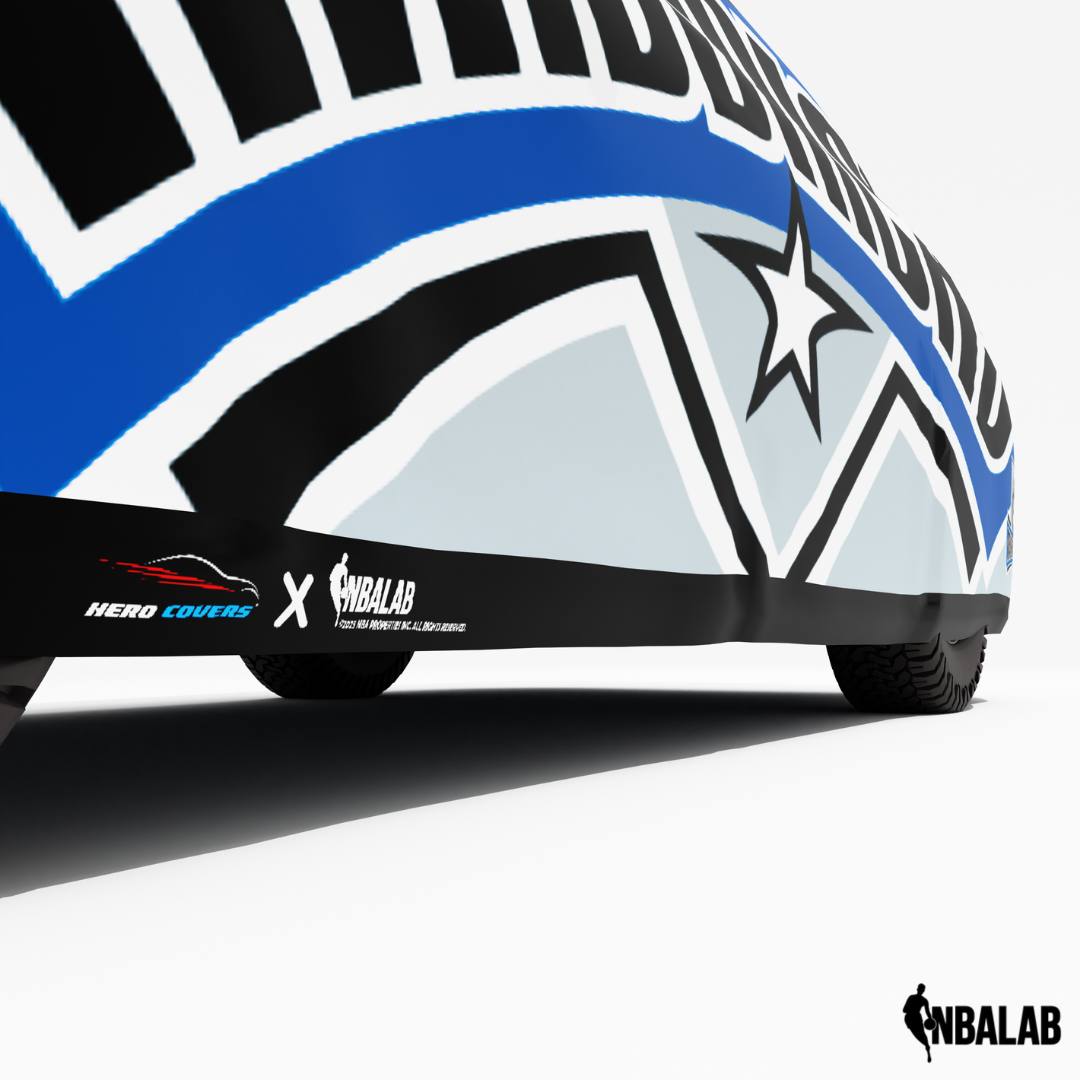 Officially Licensed Dallas Mavericks Cover Stretch Logo – Indoor & Outdoor | NBA Protection | HeroCovers