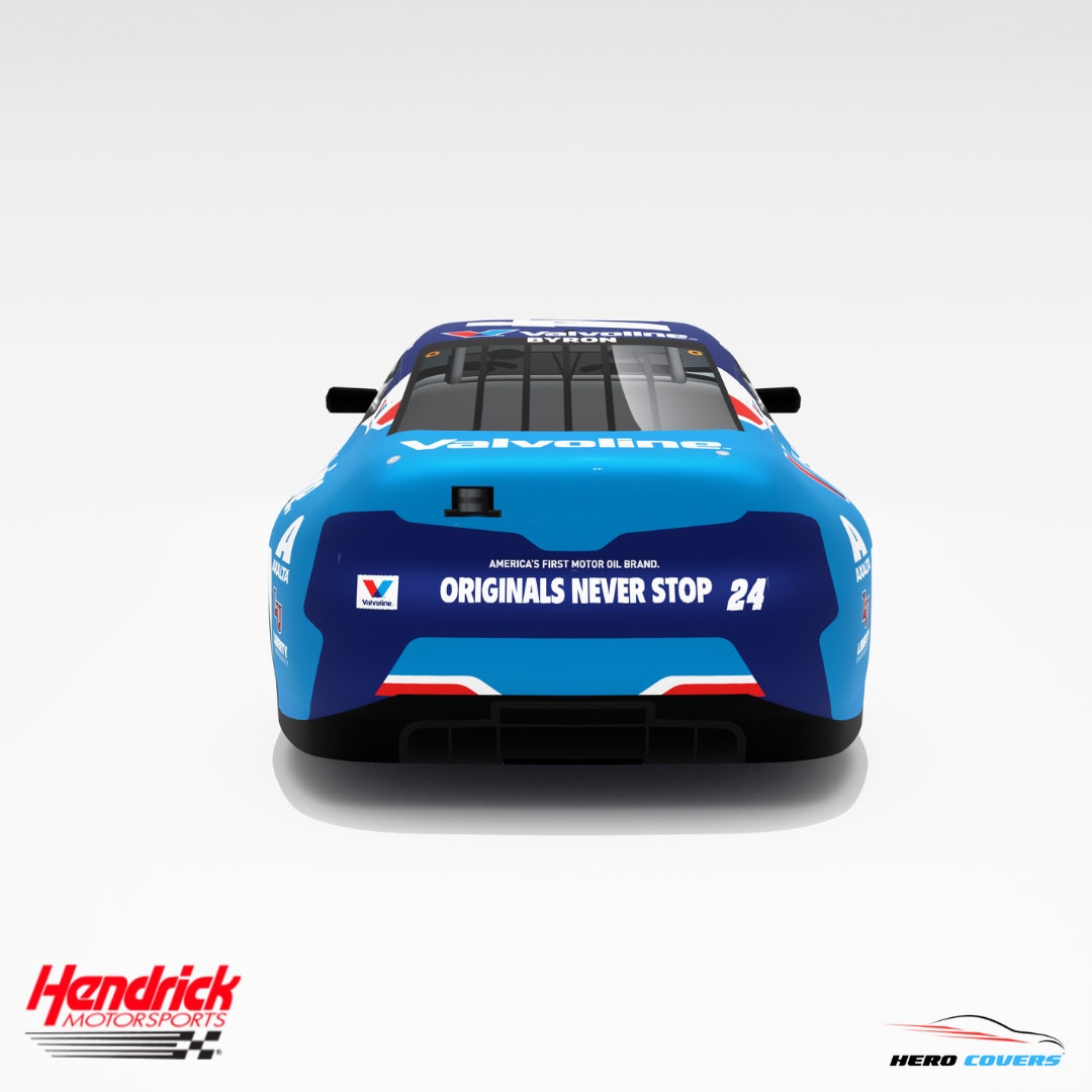 A Custom Car Cover For A Officially Licensed Hendrick Motorsports Valvoline