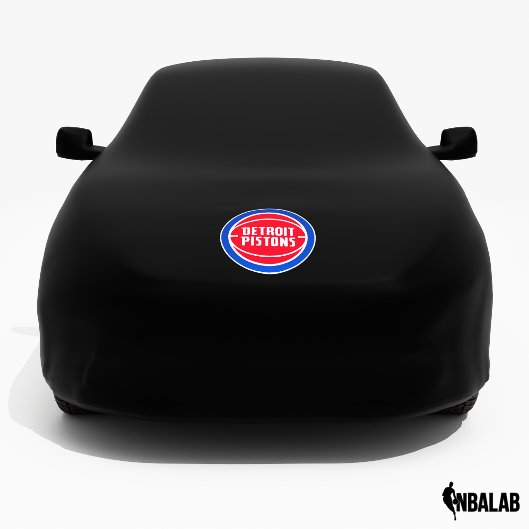 Officially Licensed Detroit Pistons Black Car Covers – Indoor & Outdoor | NBA Protection | HeroCovers