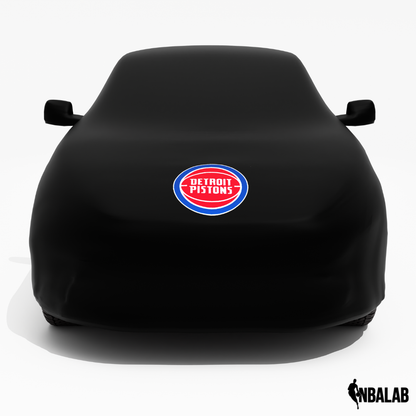 Officially Licensed Detroit Pistons Black Car Covers – Indoor & Outdoor | NBA Protection | HeroCovers