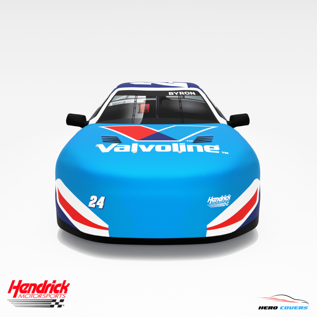 Officially Licensed Hendrick Motorsports No. 24 Valvoline Car Cover – Precision Fit & Ultimate Protection | HeroCovers