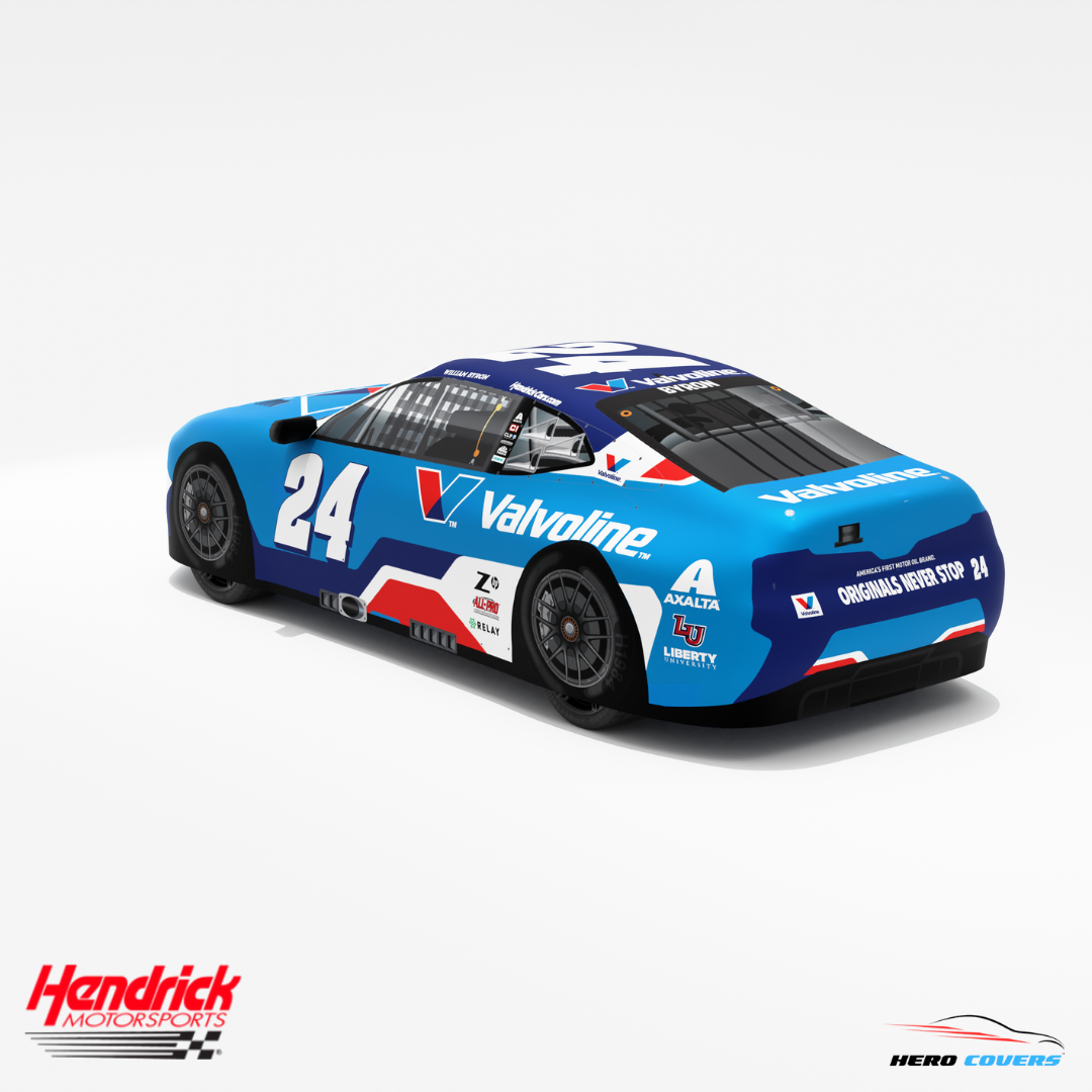 A Custom Car Cover For A Officially Licensed Hendrick Motorsports Valvoline