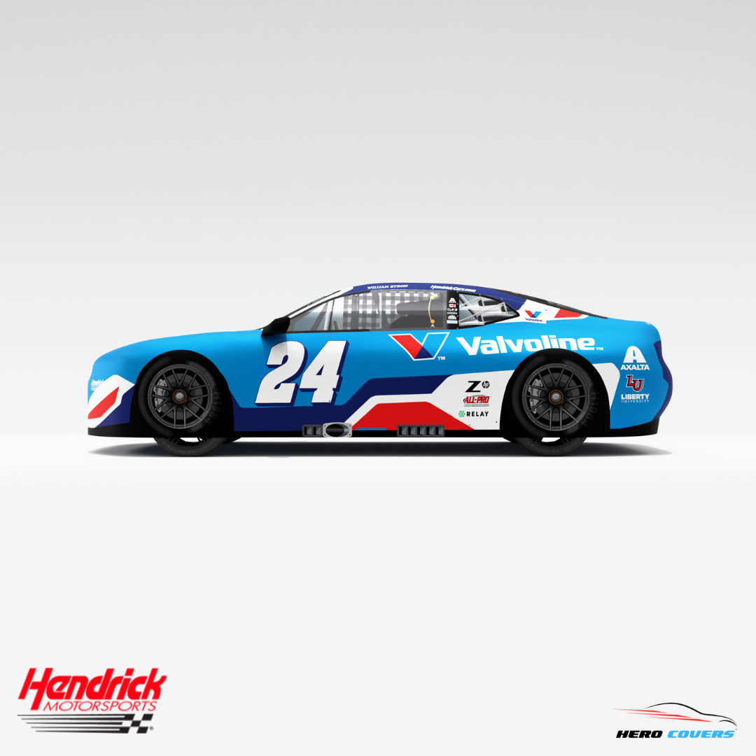 A Custom Car Cover For A Officially Licensed Hendrick Motorsports Valvoline