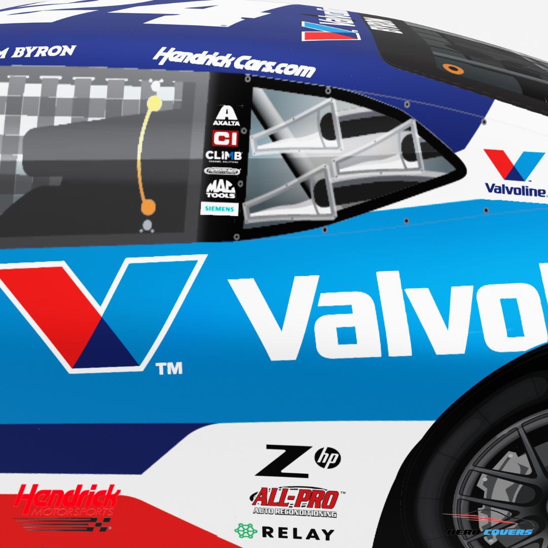 A Custom Car Cover For A Officially Licensed Hendrick Motorsports Valvoline
