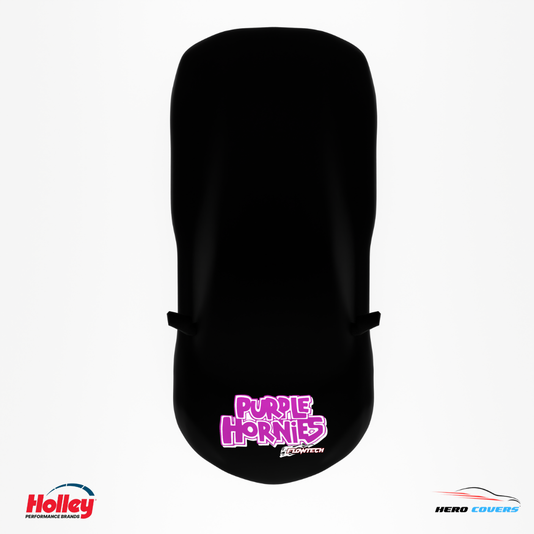 Holley Performance Brands PURPLE HORNIES Car Covers | Officially Licensed by HeroCovers