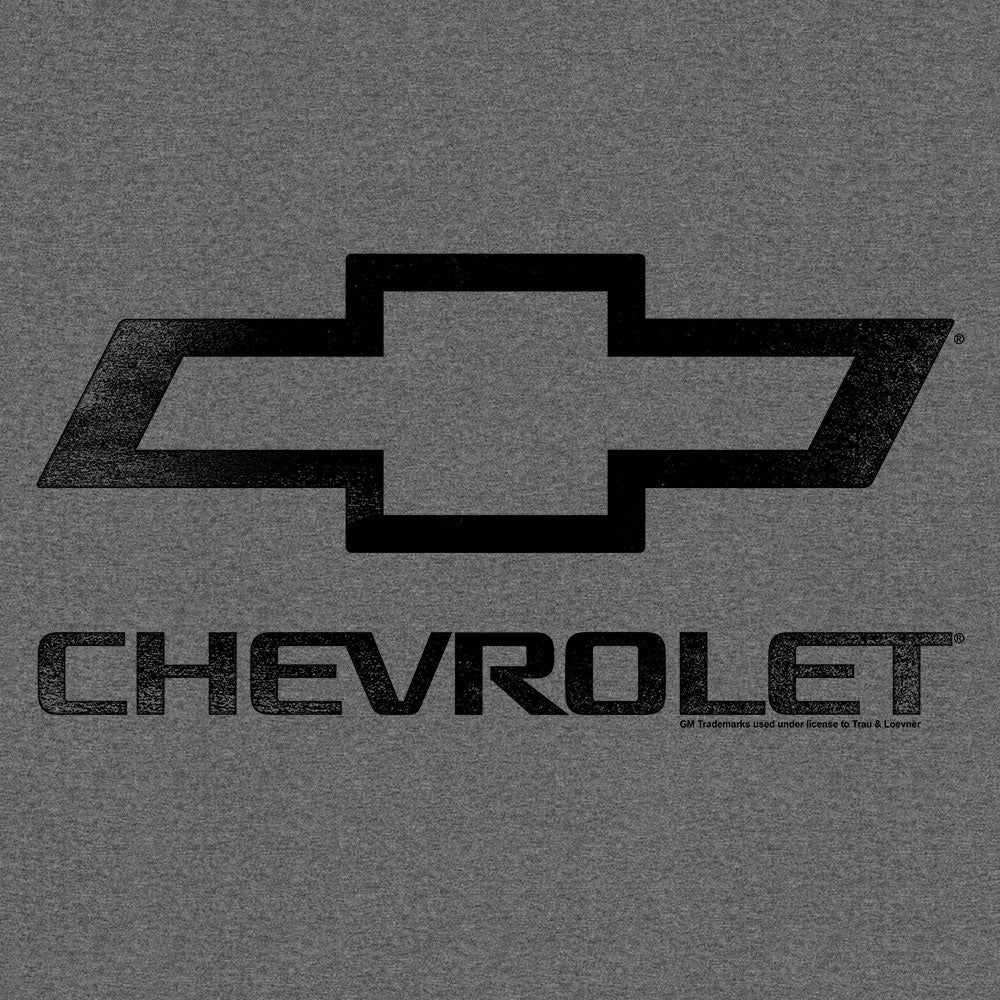 Faded Chevrolet Bowtie Car Logo T-Shirt - Graphite Heather