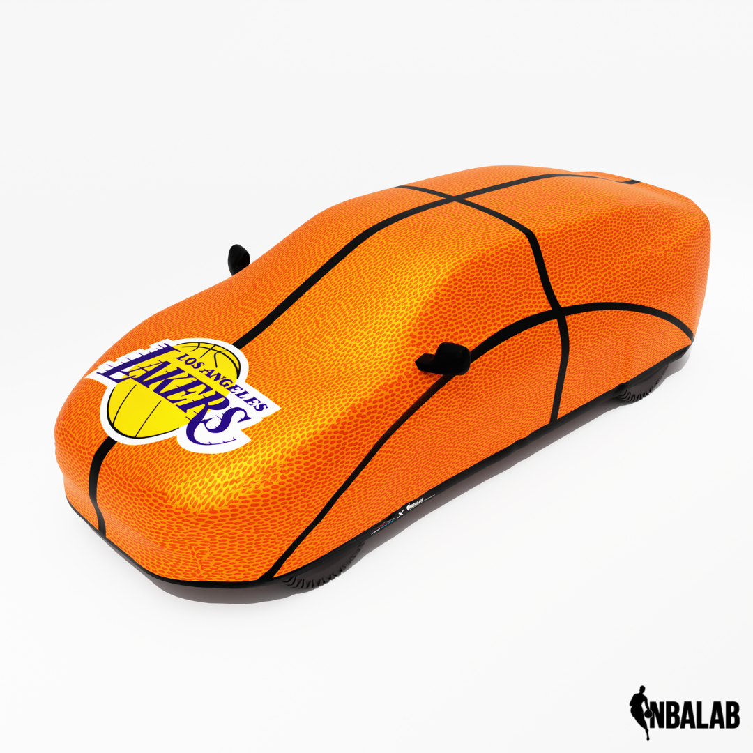 Officially Licensed Los Angeles Lakers Life Size Basketball Car Covers – Indoor & Outdoor | NBA Protection | HeroCovers