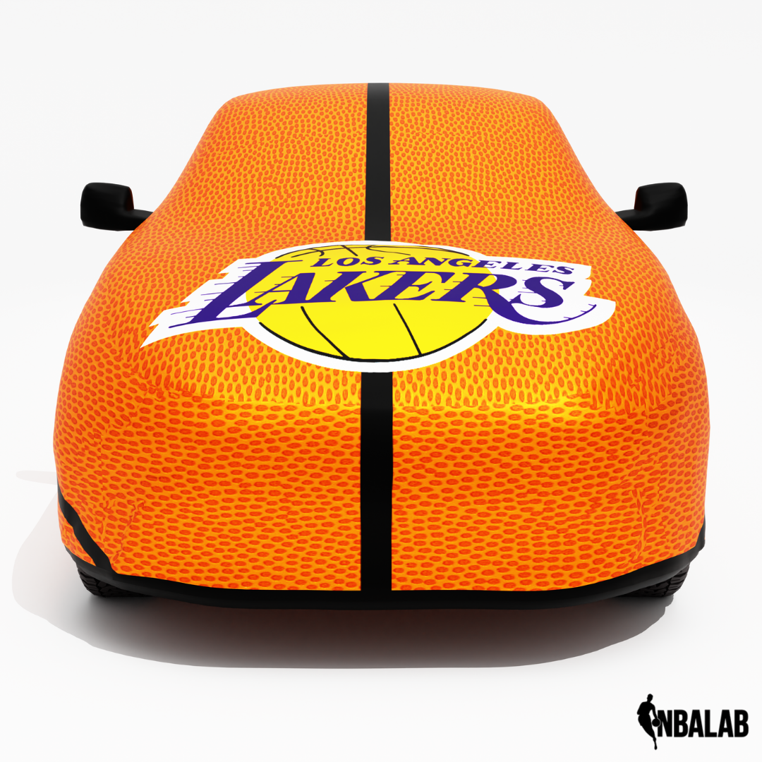 Officially Licensed Los Angeles Lakers Life Size Basketball Car Covers – Indoor & Outdoor | NBA Protection | HeroCovers