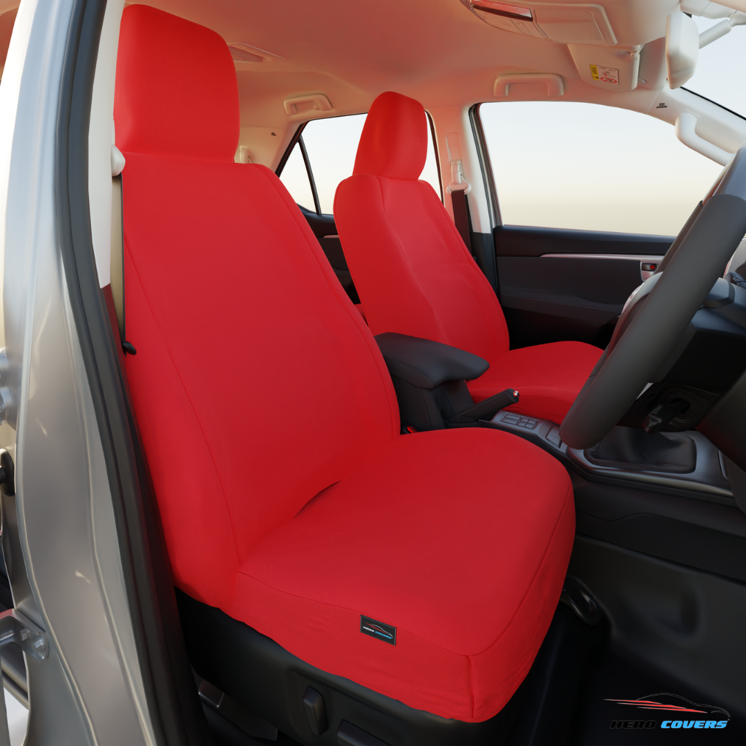 Red Custom Seat Covers | Stylish Designs & Durable Protection – by HeroCovers