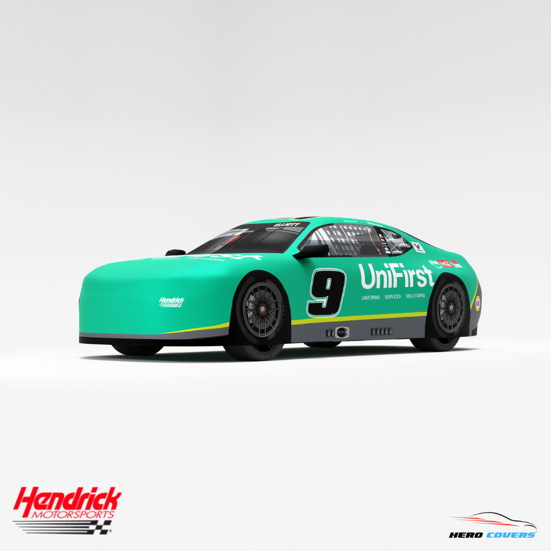 Officially Licensed Hendrick Motorsports UNIFIRST Car Cover – Precision Fit & Ultimate Protection | HeroCovers