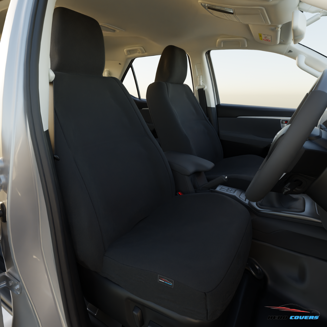 Black Custom Seat Covers | Stylish Designs & Durable Protection – by HeroCovers
