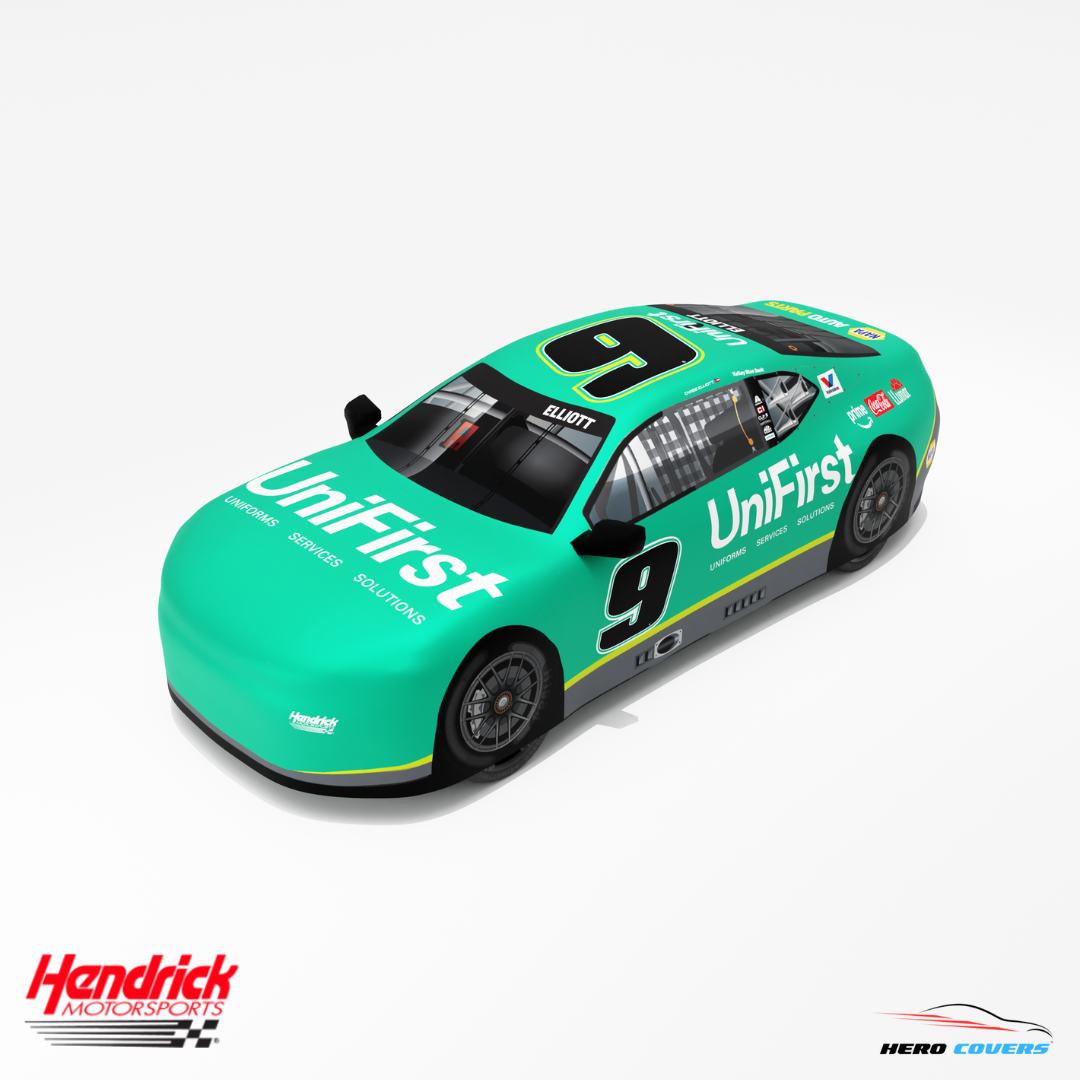 Officially Licensed Hendrick Motorsports UNIFIRST Car Cover – Precision Fit & Ultimate Protection | HeroCovers