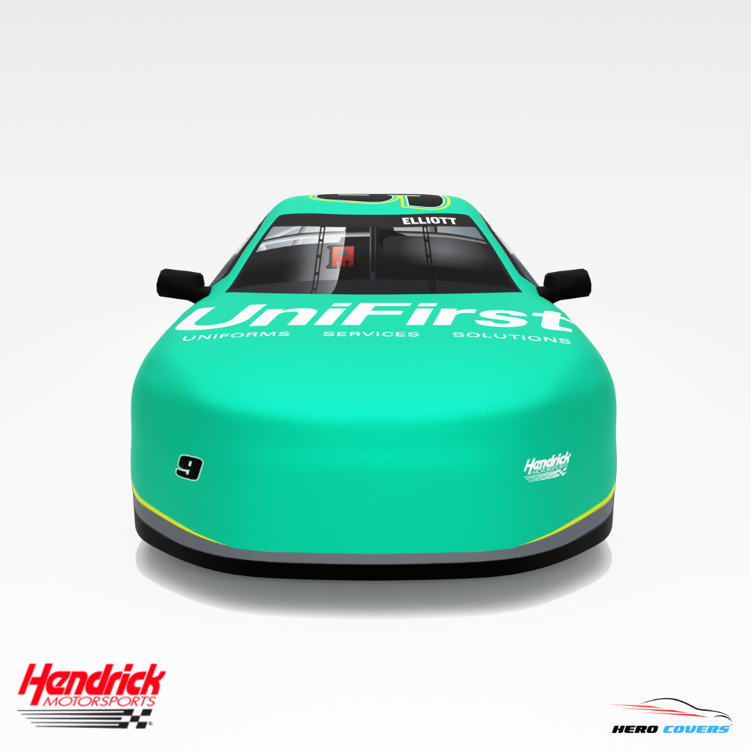 Officially Licensed Hendrick Motorsports UNIFIRST Car Cover – Precision Fit & Ultimate Protection | HeroCovers