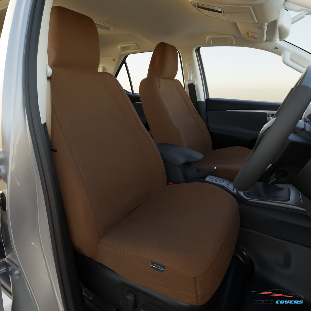 Brown Custom Seat Covers | Stylish Designs & Durable Protection – by HeroCovers
