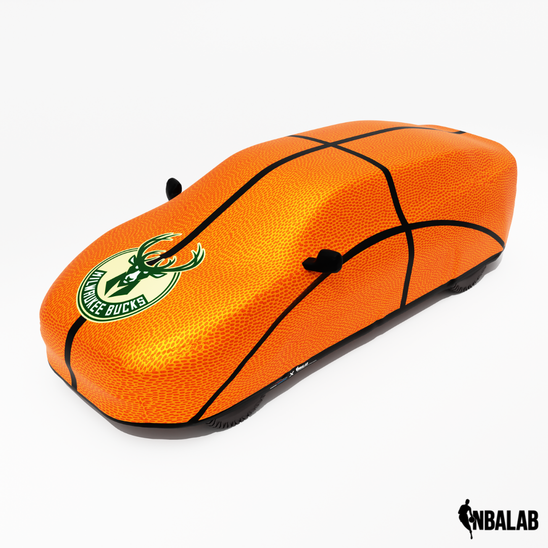 Officially Licensed Milwaukee Bucks Life Size Basketball Car Covers – Indoor & Outdoor | NBA Protection | HeroCovers