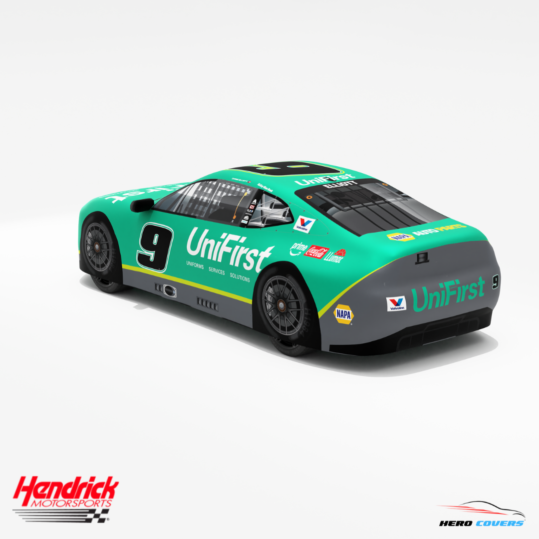 Officially Licensed Hendrick Motorsports UNIFIRST Car Cover – Precision Fit & Ultimate Protection | HeroCovers
