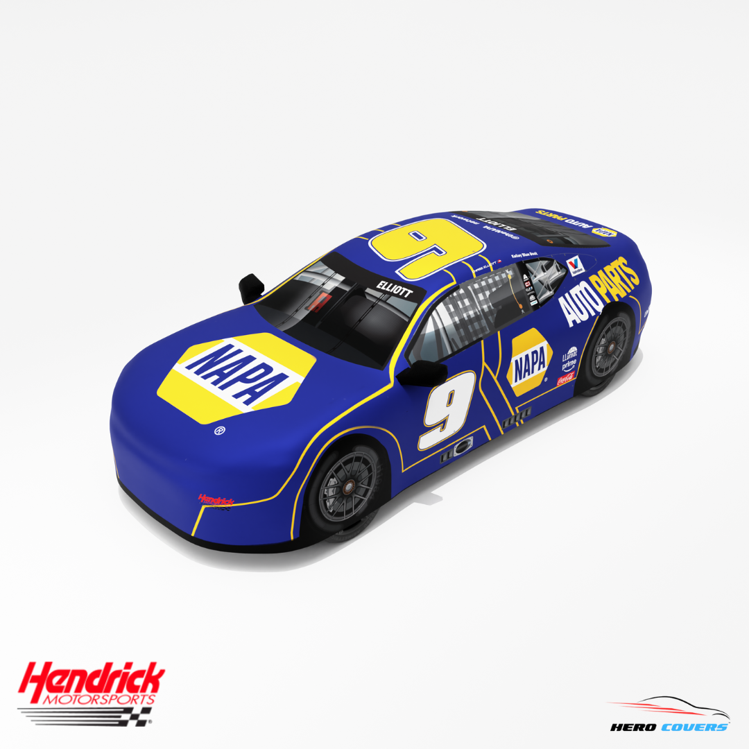 Officially Licensed Hendrick Motorsports NAPA(BLUE) Car Cover – Precision Fit & Ultimate Protection | HeroCovers