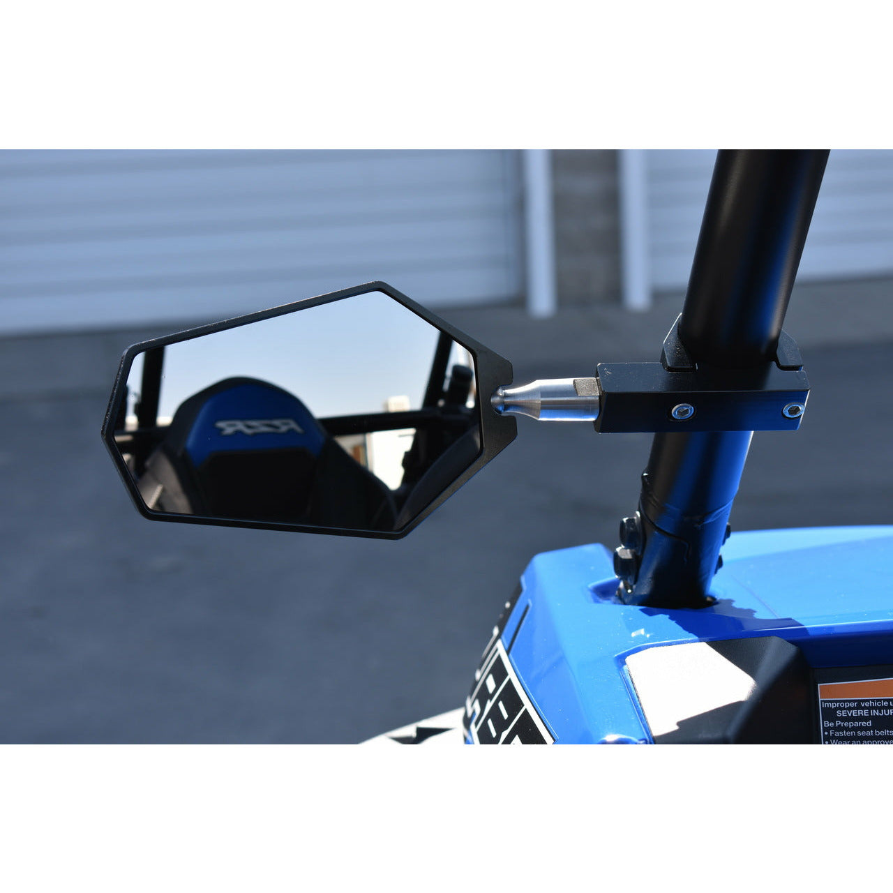 Billet Convex Mirrors Fits 1.75"- 2" (SET of 2) - Black