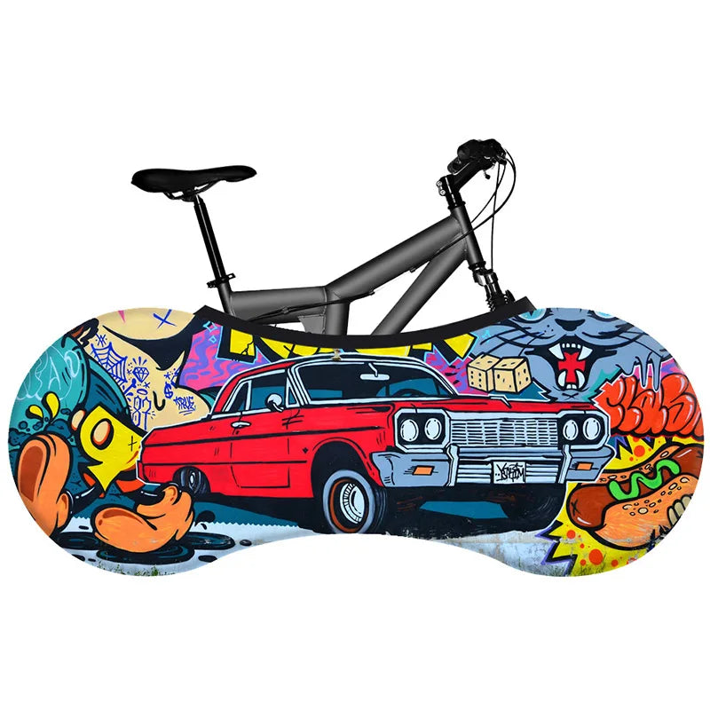 Retro Bike Cover Design – Premium Indoor Bike Cover by HeroCovers