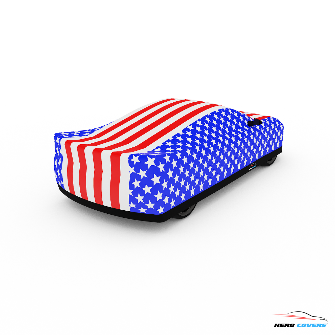 American Flag Design Car Cover | Premium Indoor or Outdoor Protection | HeroCovers