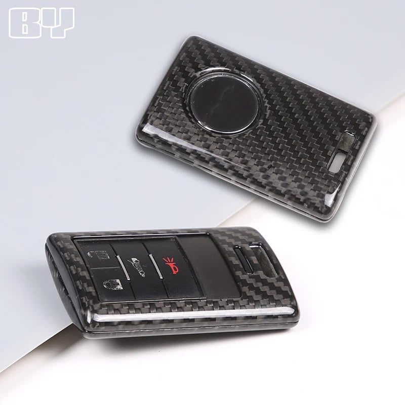 Real Carbon Fiber Key Fob Cover for Chevrolet Corvette C7 (2014–2019)