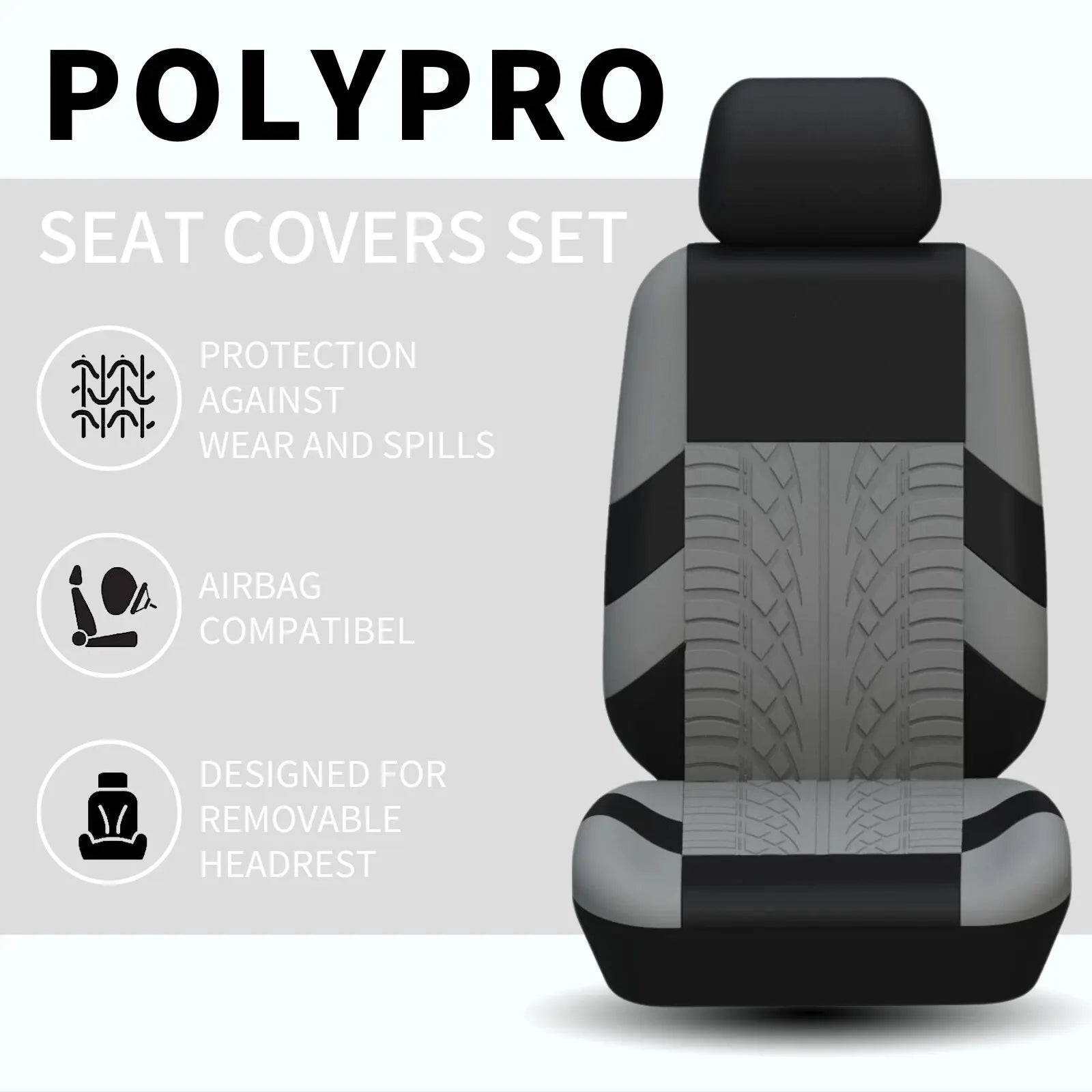 Tire-Tread Designed Seat Covers by HeroCoves