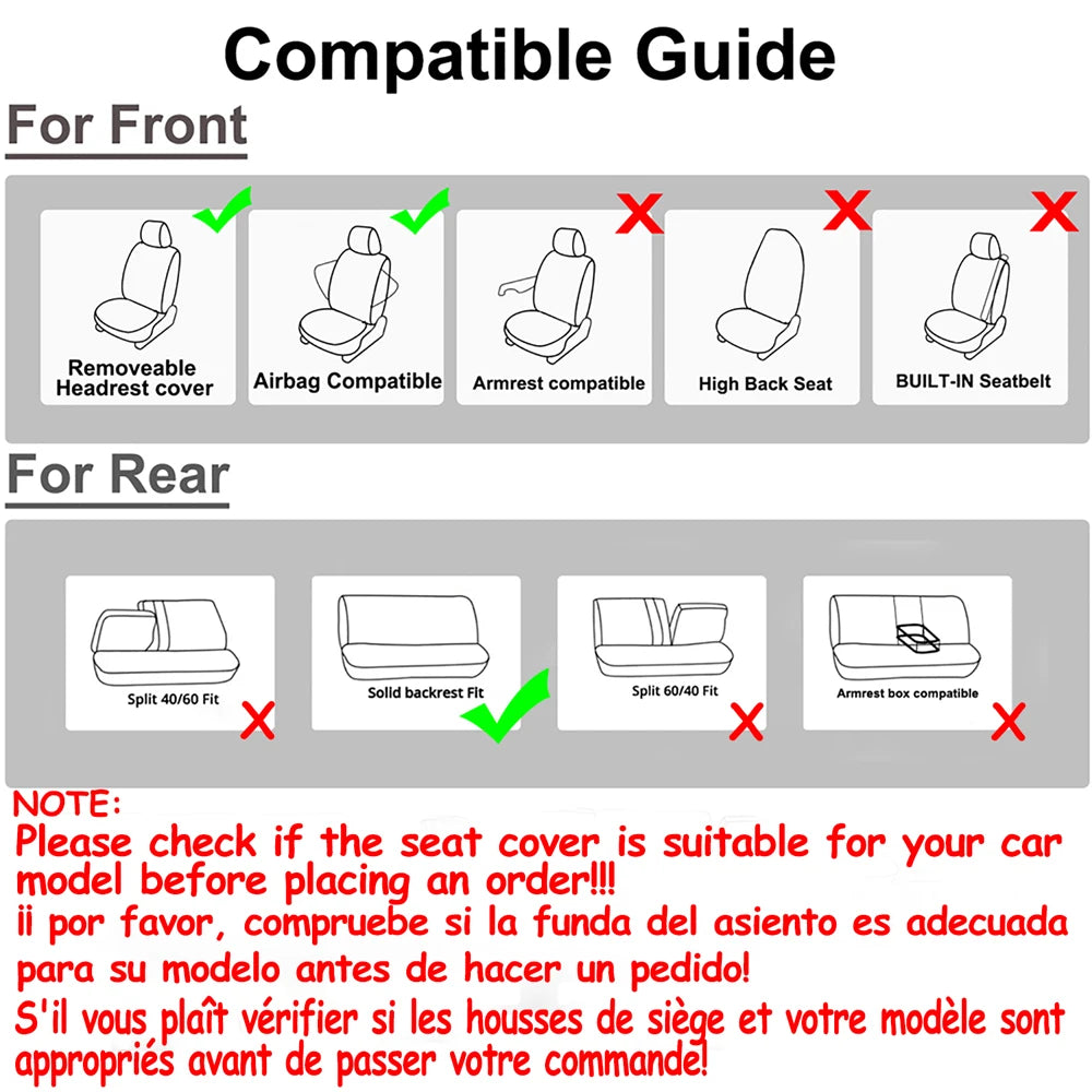 HeroCovers Scuba Spandex Seat Covers – Flexible, Form-Fitting Comfort and Protection