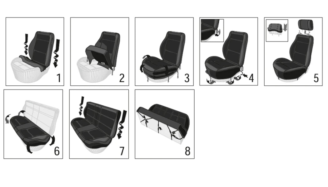 HeroCovers Scuba Spandex Seat Covers – Flexible, Form-Fitting Comfort and Protection
