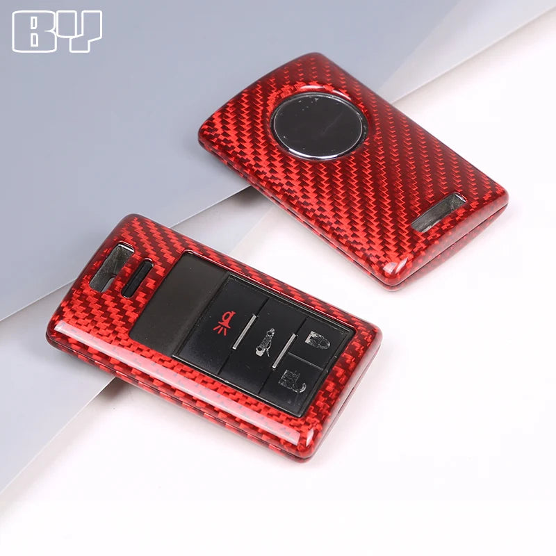 Real Carbon Fiber Key Fob Cover for Chevrolet Corvette C7 (2014–2019)