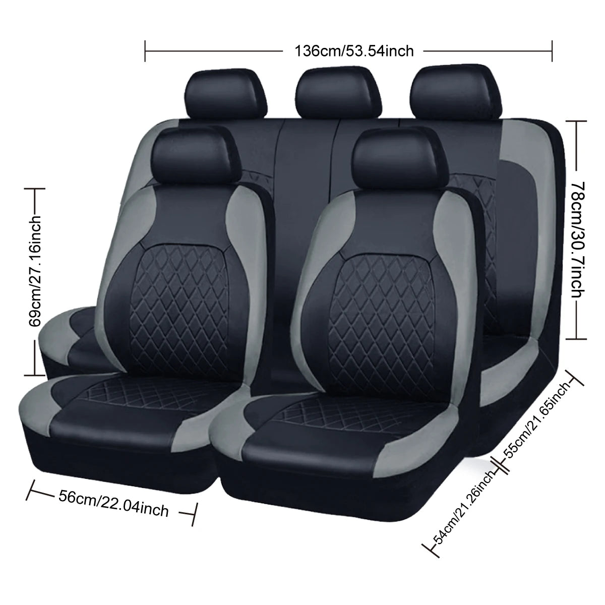 HeroCovers Premium Leather-Look Seat Covers