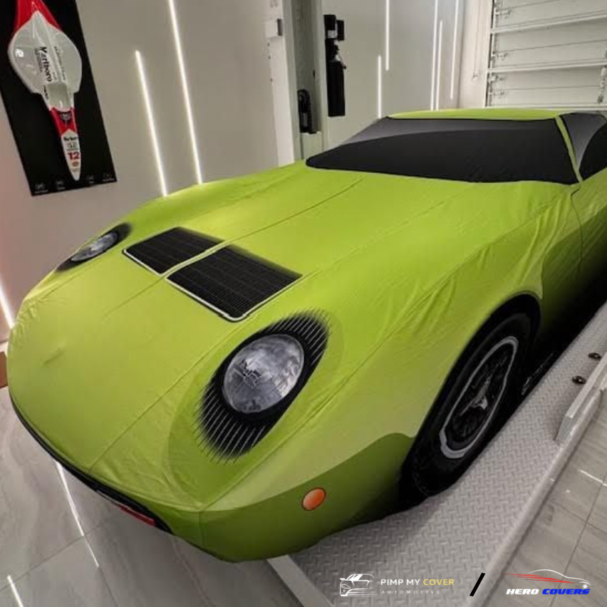 yellow car cover