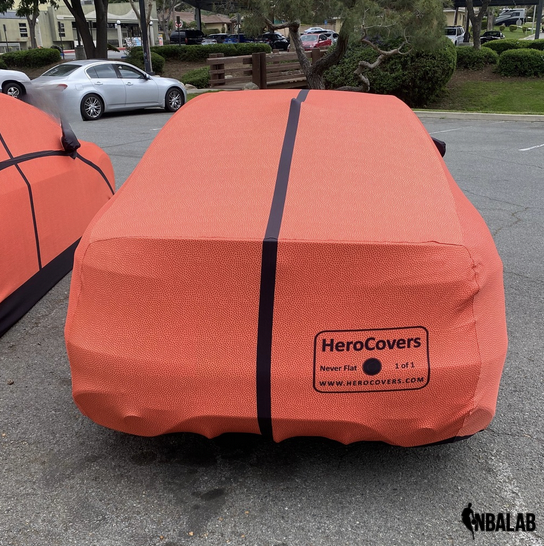 Officially Licensed Philadelphia Life Size Basketball Car Covers – Indoor & Outdoor | NBA Protection | HeroCovers