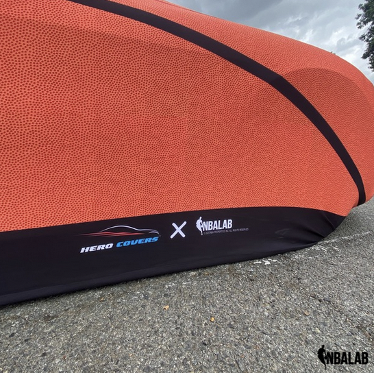 Officially Licensed Philadelphia Life Size Basketball Car Covers – Indoor & Outdoor | NBA Protection | HeroCovers